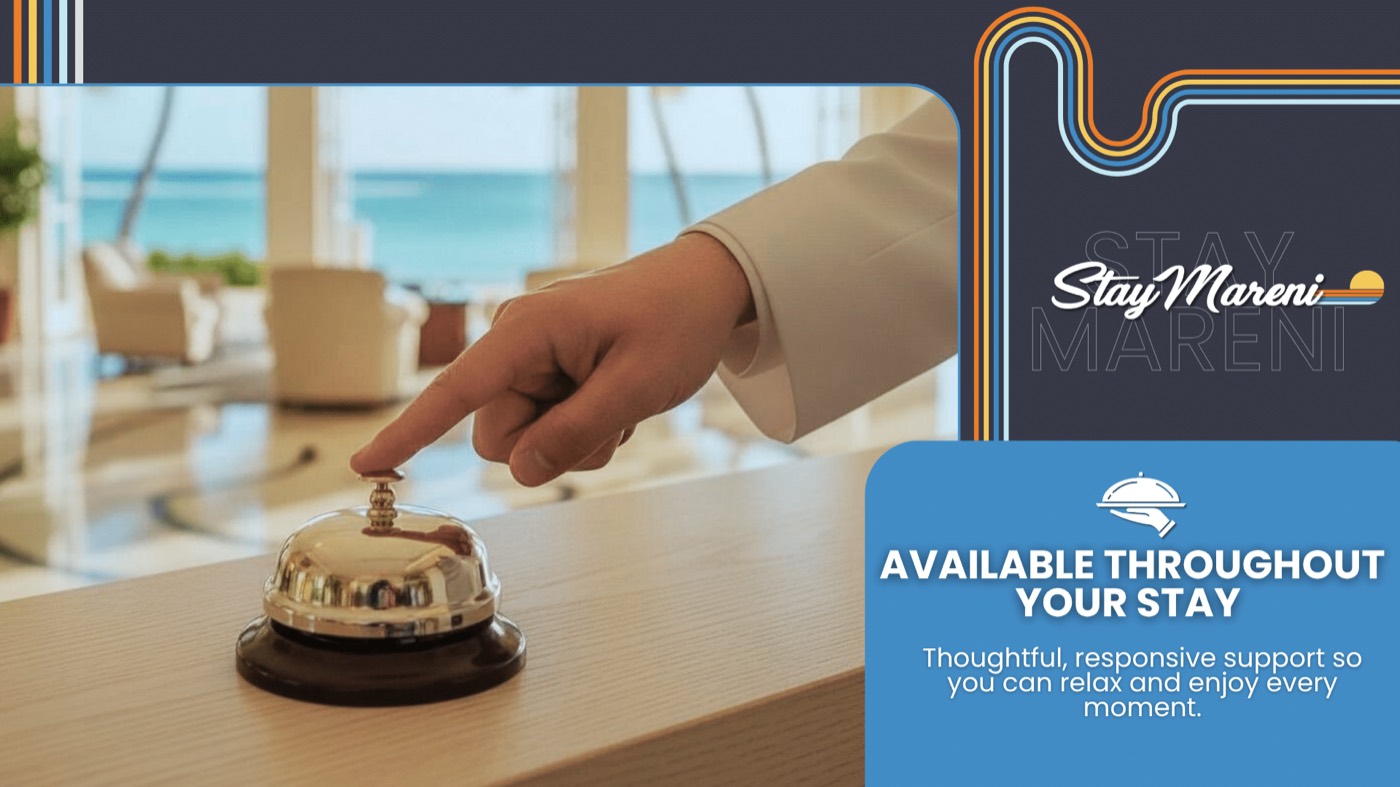 StayMareni support available throughout your stay